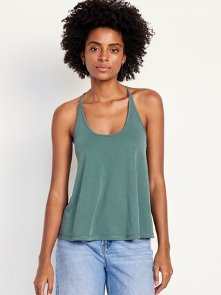 Rib-Knit Strappy Tank Top | Old Navy (US)