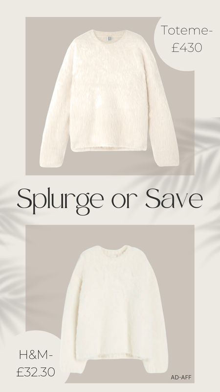 Splurge or Save 🤍
Mohair jumper 

#LTKSeasonal #LTKsalealert #LTKstyletip