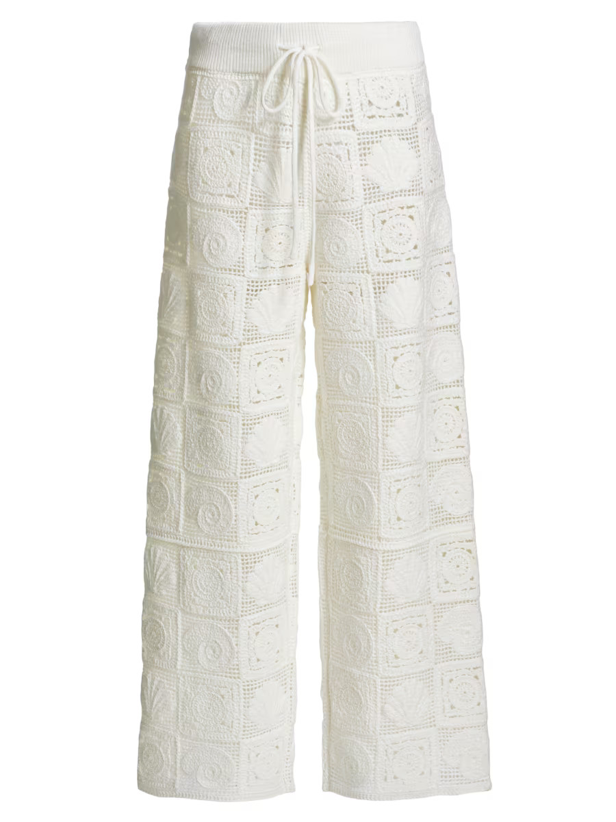 Rails Maja Crochet Cotton-Blend Pants | Saks Fifth Avenue | Saks Fifth Avenue
