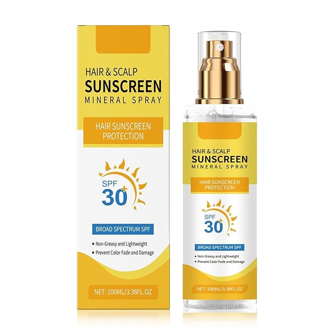 Hair & Scalp Sunscreen Spray SPF 30 | Color-Safe UV Blocker for Dyed/Highlighted Hair | Weightles... | Amazon (US)