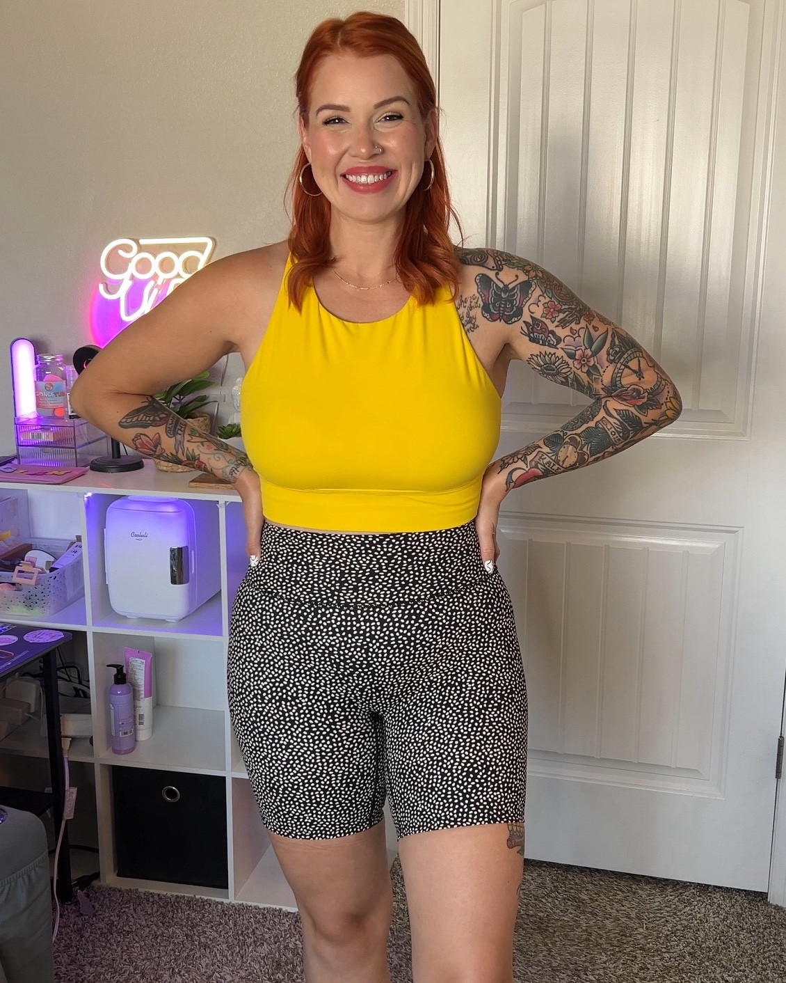 Officially one month post tummy tuck 😍 here are a few outfits I’ve been excited to wear! 🙌🏻 (I’m 5’7”)
Biker shorts- XL
Yellow sports bra- L
Black one piece suit- L
Bikini- XL
Bodycon dress- L
Skirt/Bodysuit- L

#LTKMidsize #LTKSeasonal #LTKFindsUnder50