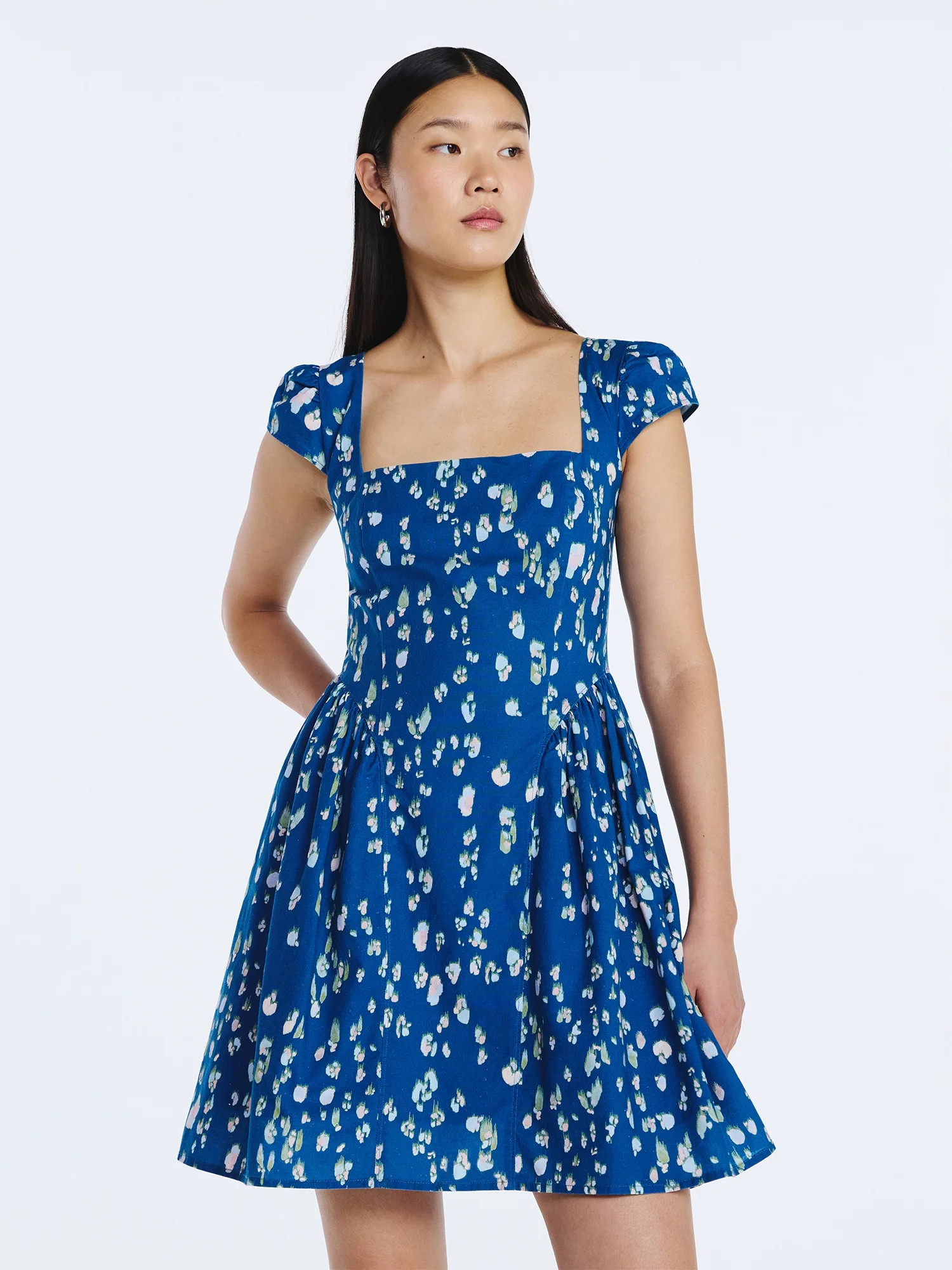 Scoop Women's Square Neck Mini Dress, Sizes XS-XXL | Walmart (US)