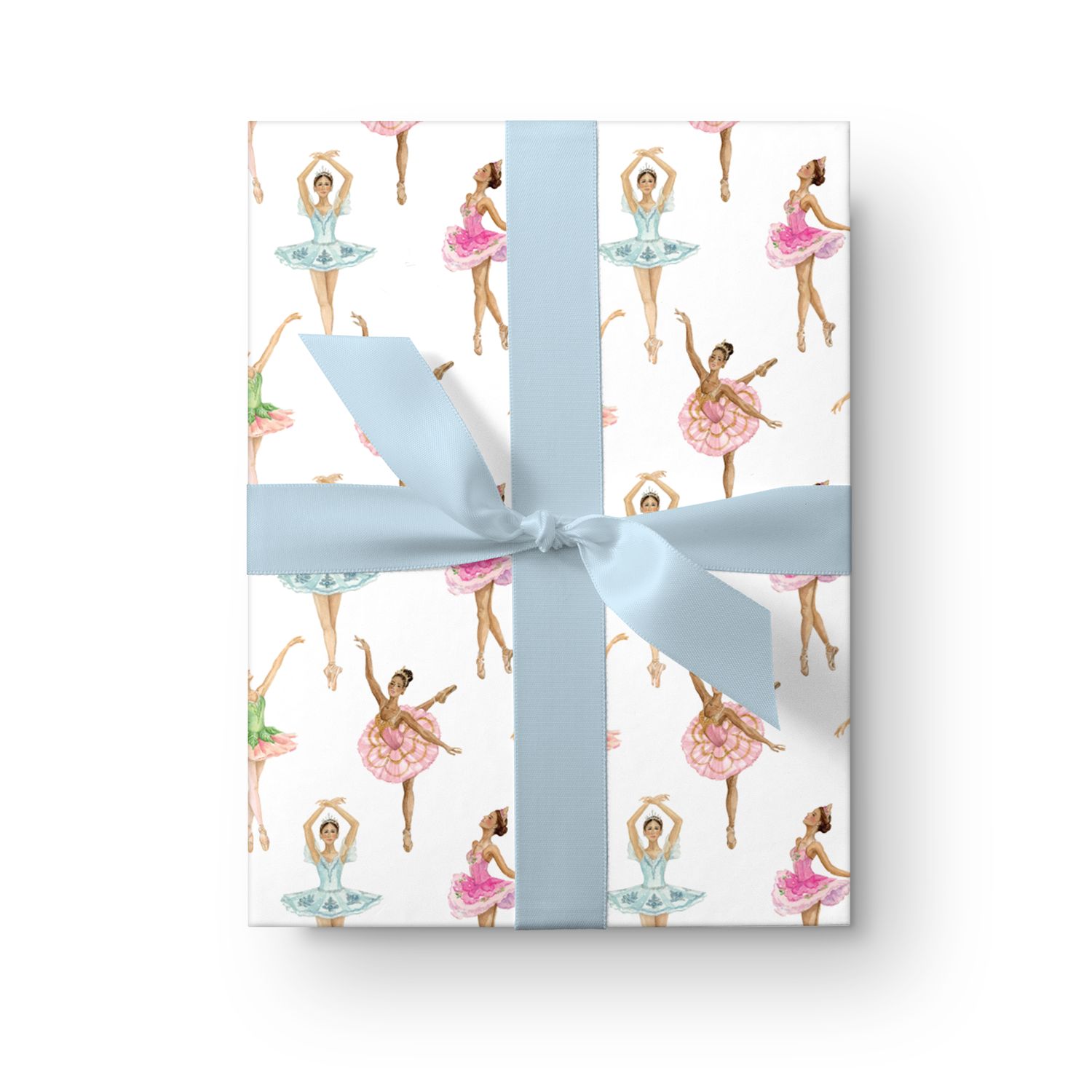 Nutcracker Ballerinas Watercolor Wrapping Paper Sheets — Simply Jessica Marie | Simply Jessica Marie