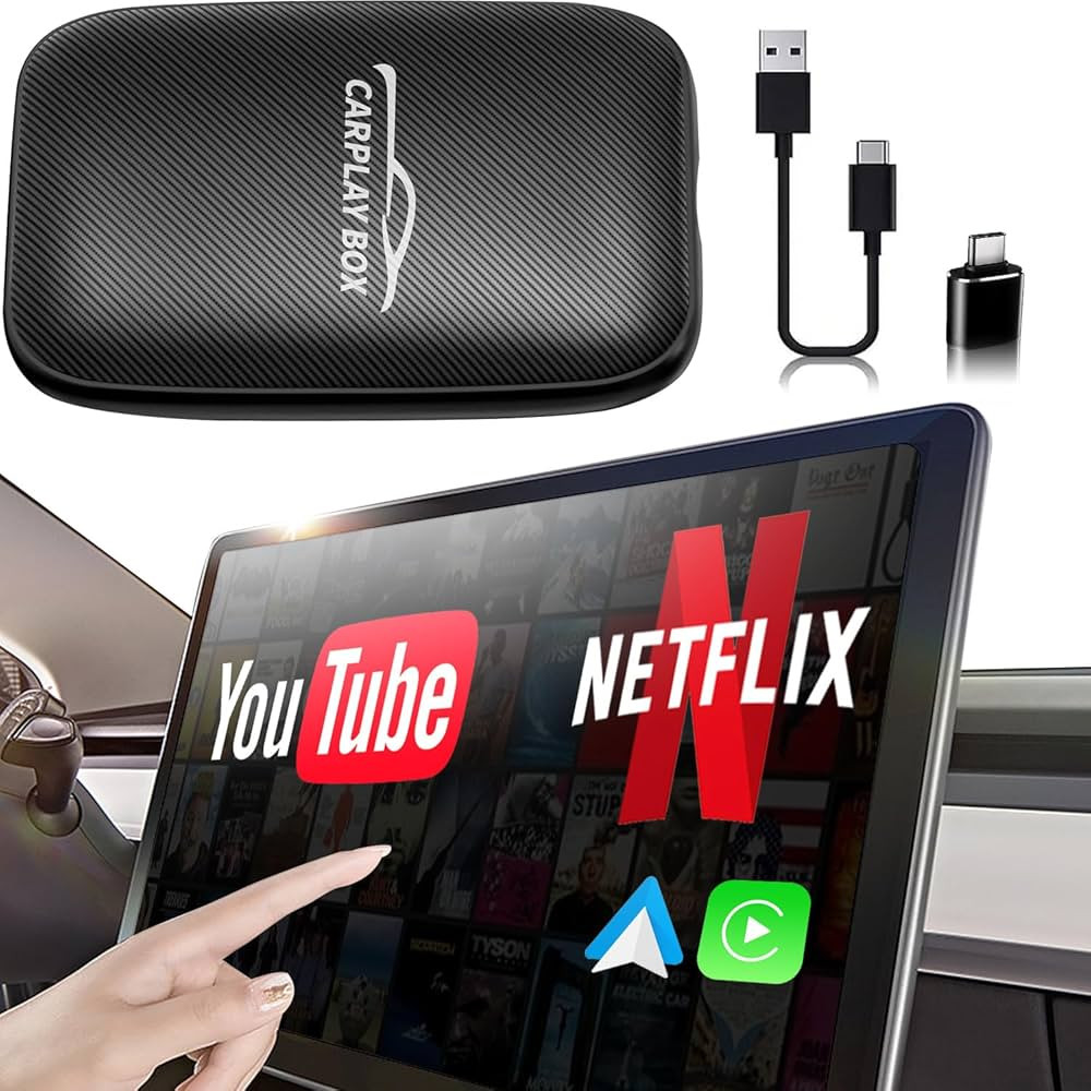 Wireless Carplay Adapter - 3 in 1 Wireless Carplay and Android Auto Adapter with Built in Netflix... | Amazon (US)