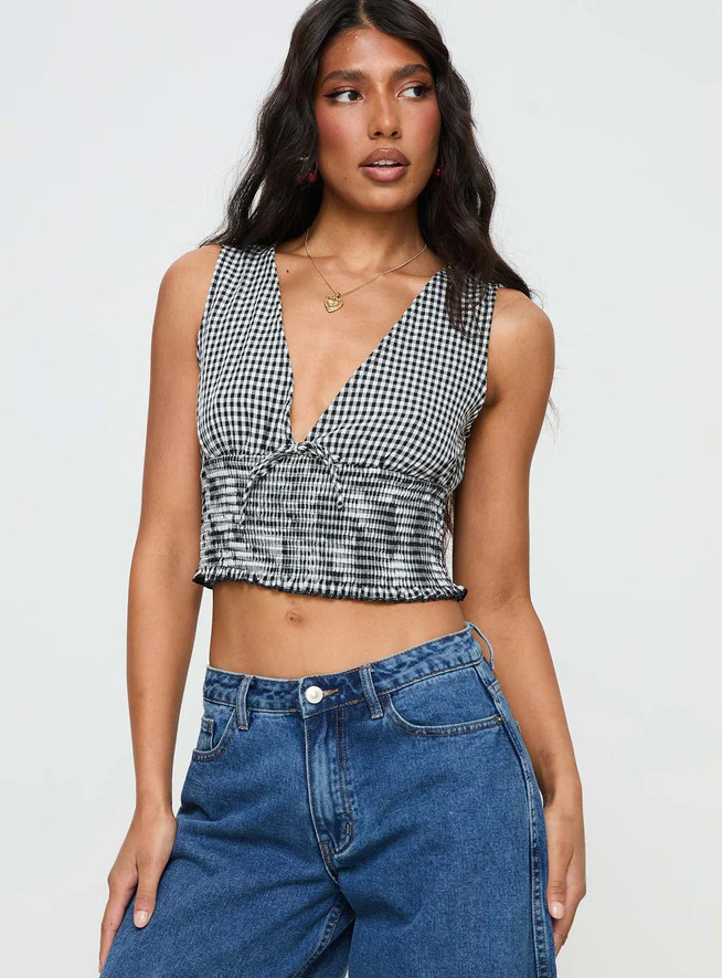 Mixing It Up Top Black / White | Princess Polly US