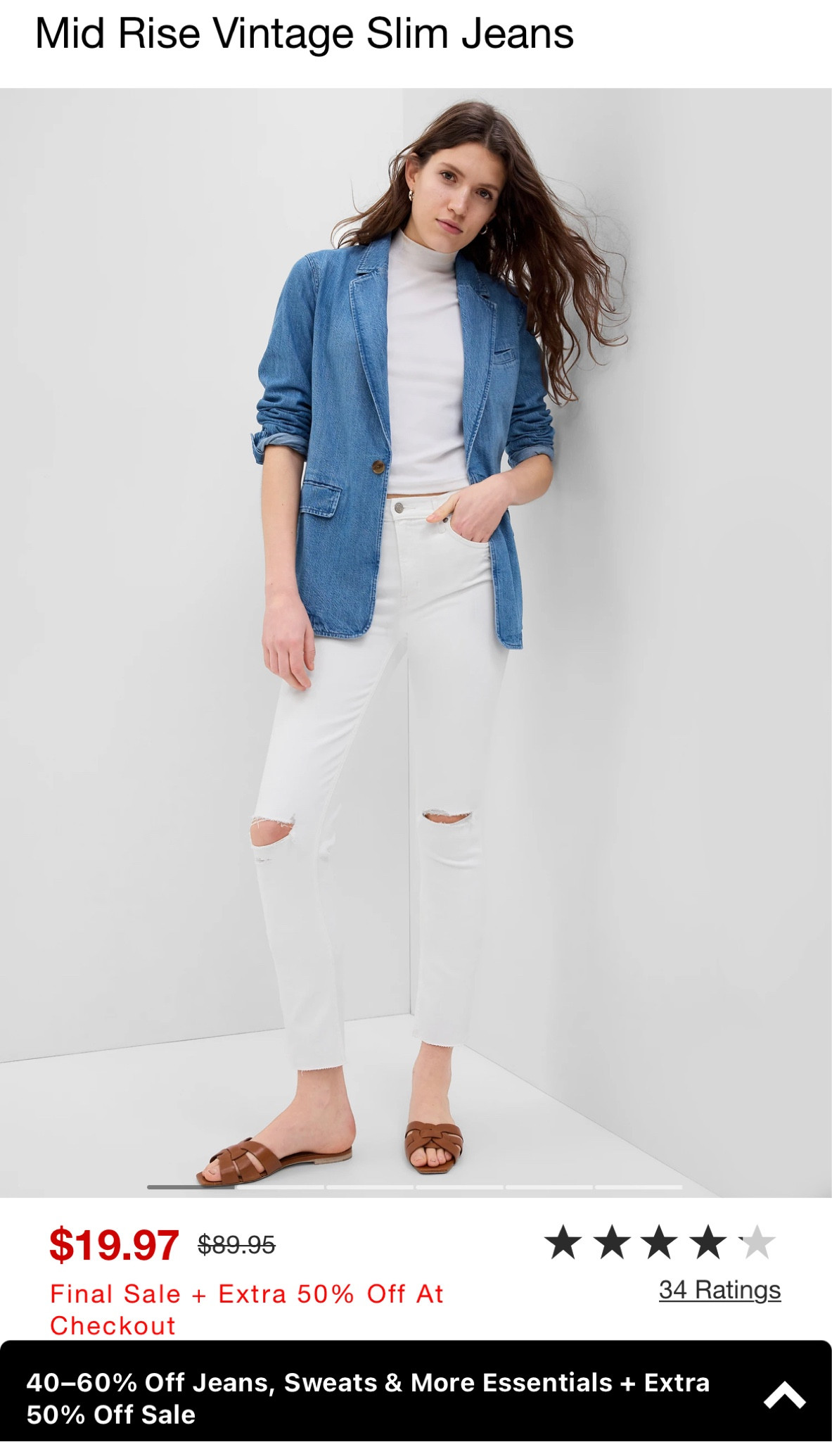 These jeans are less than $10 at checkout! ⭐️🙌🏻

#LTKsalealert #LTKfindsunder50