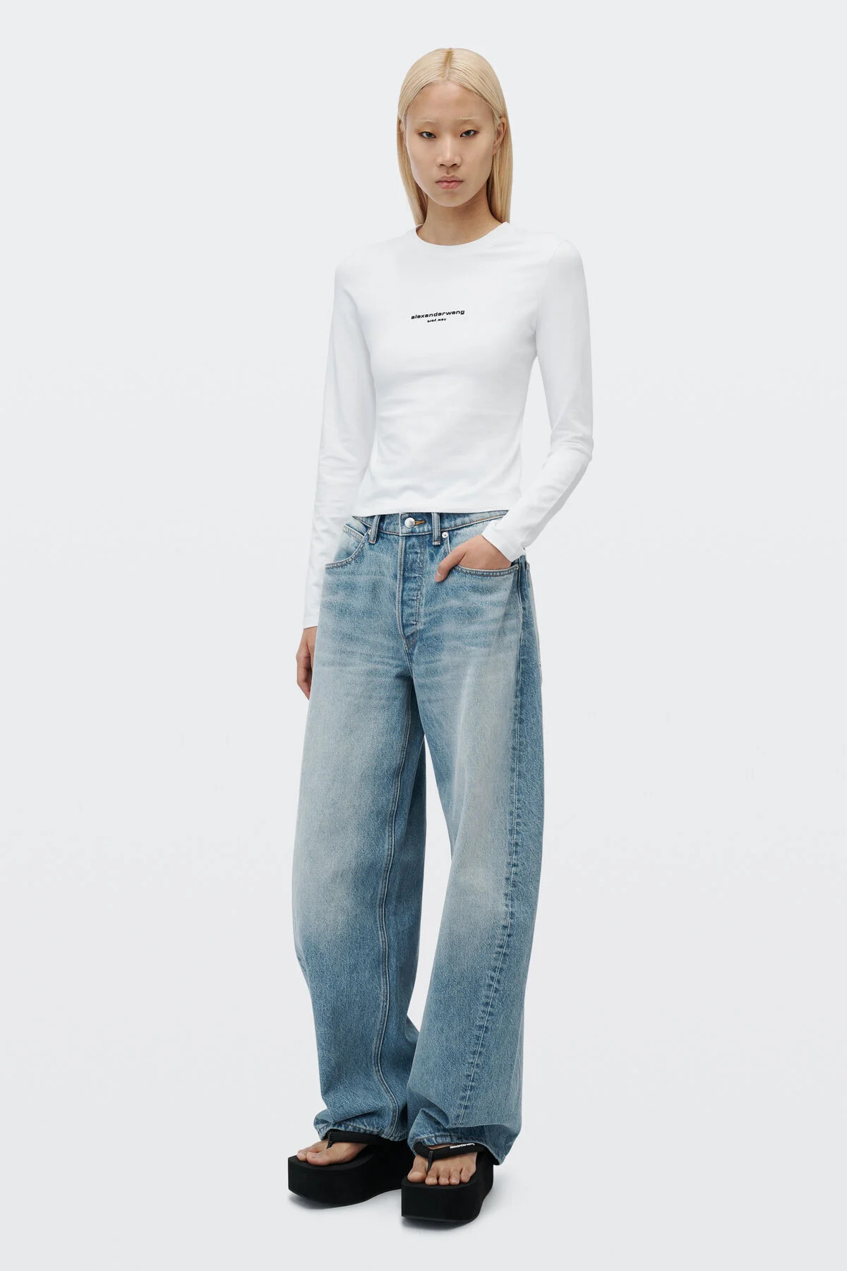 FLOAT MID RISE RELAXED JEAN | Alexander Wang US