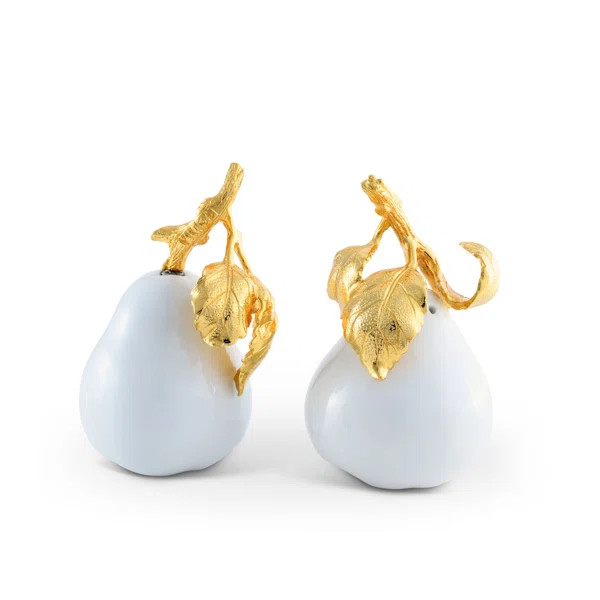 Vagabond House Harvest Porcelain Pear Salt and Pepper Shaker Set | Wayfair North America