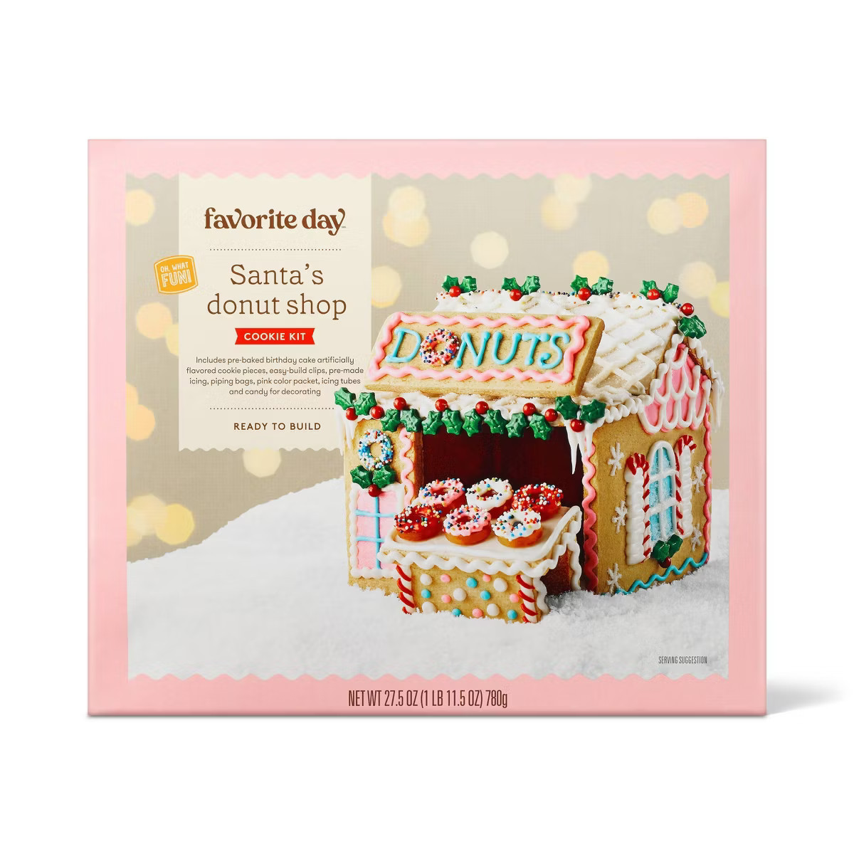 Christmas Santa's Donut Shop Gingerbread House Kit - 27.5oz - Favorite Day™ | Target