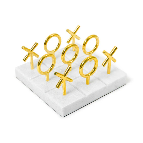Brass Tic Tac Toe Set | 2Modern (US)