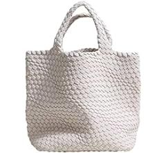 Fashion Woven Bag Shopper Bag Travel Handbags and Purses Women Tote Bag Large Capacity Shoulder B... | Amazon (US)