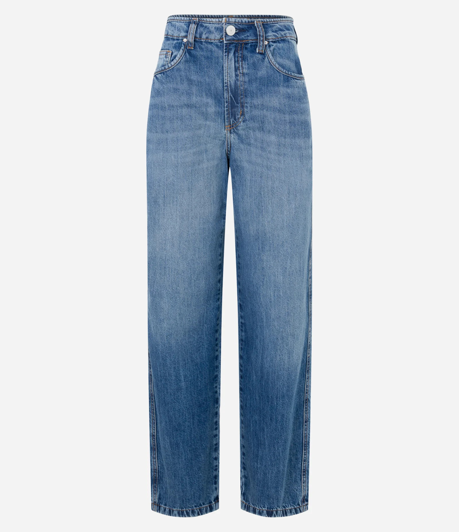 Calça Reta Cintura Média em Jeans com Bolsos Azul - Lojas Renner | Renner (BR)