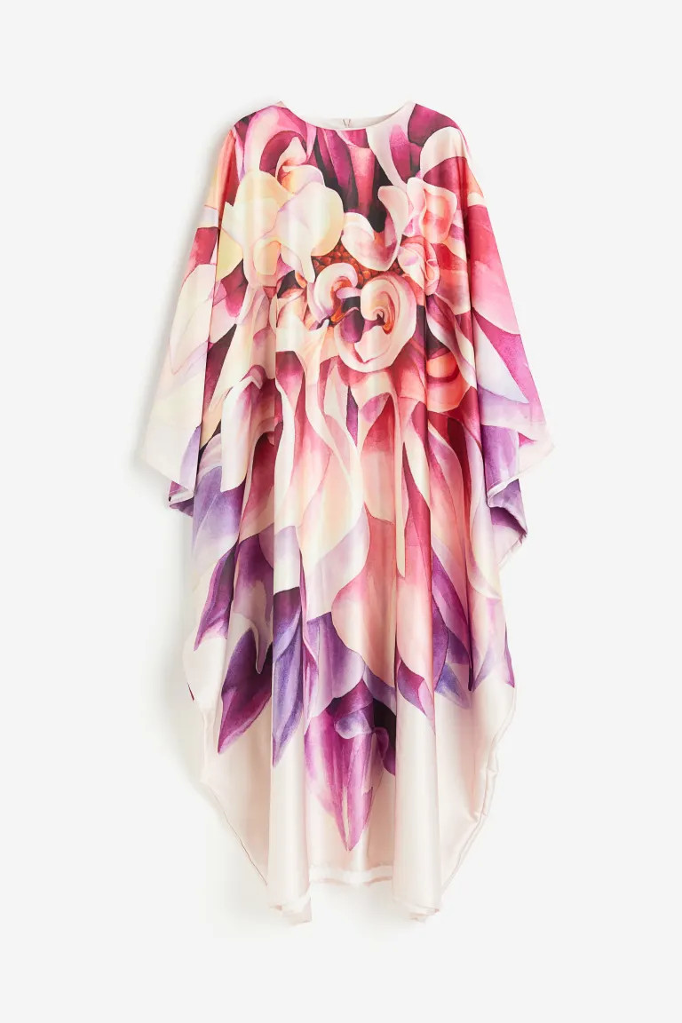 Satin kaftan dress | H&M (UK, MY, IN, SG, PH, TW, HK)