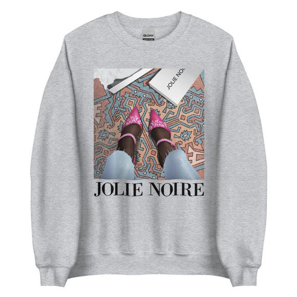 Jolie Noire 'In Her Shoes' Comfy Sweatshirt | Poshmark