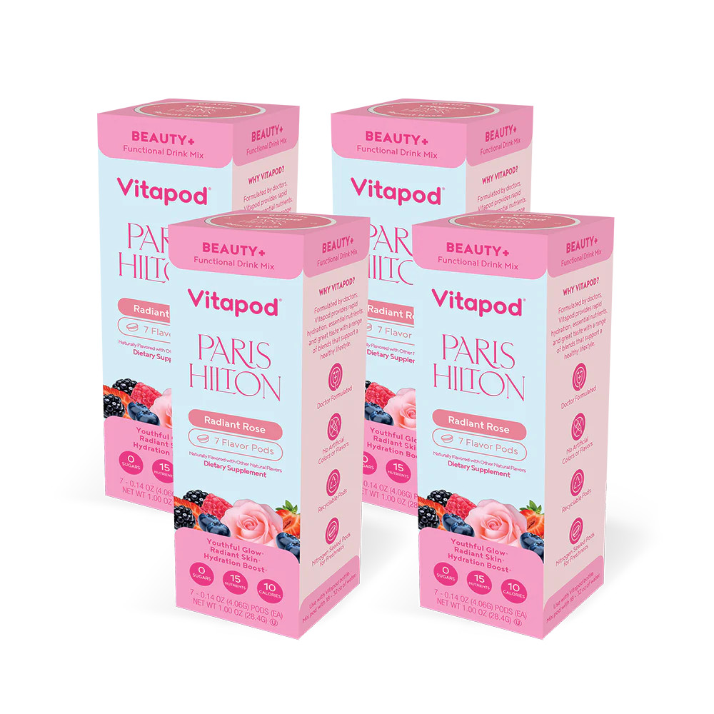 Paris Hilton x Vitapod Beauty+ Radiant Rose, 28 pods | Vitapod