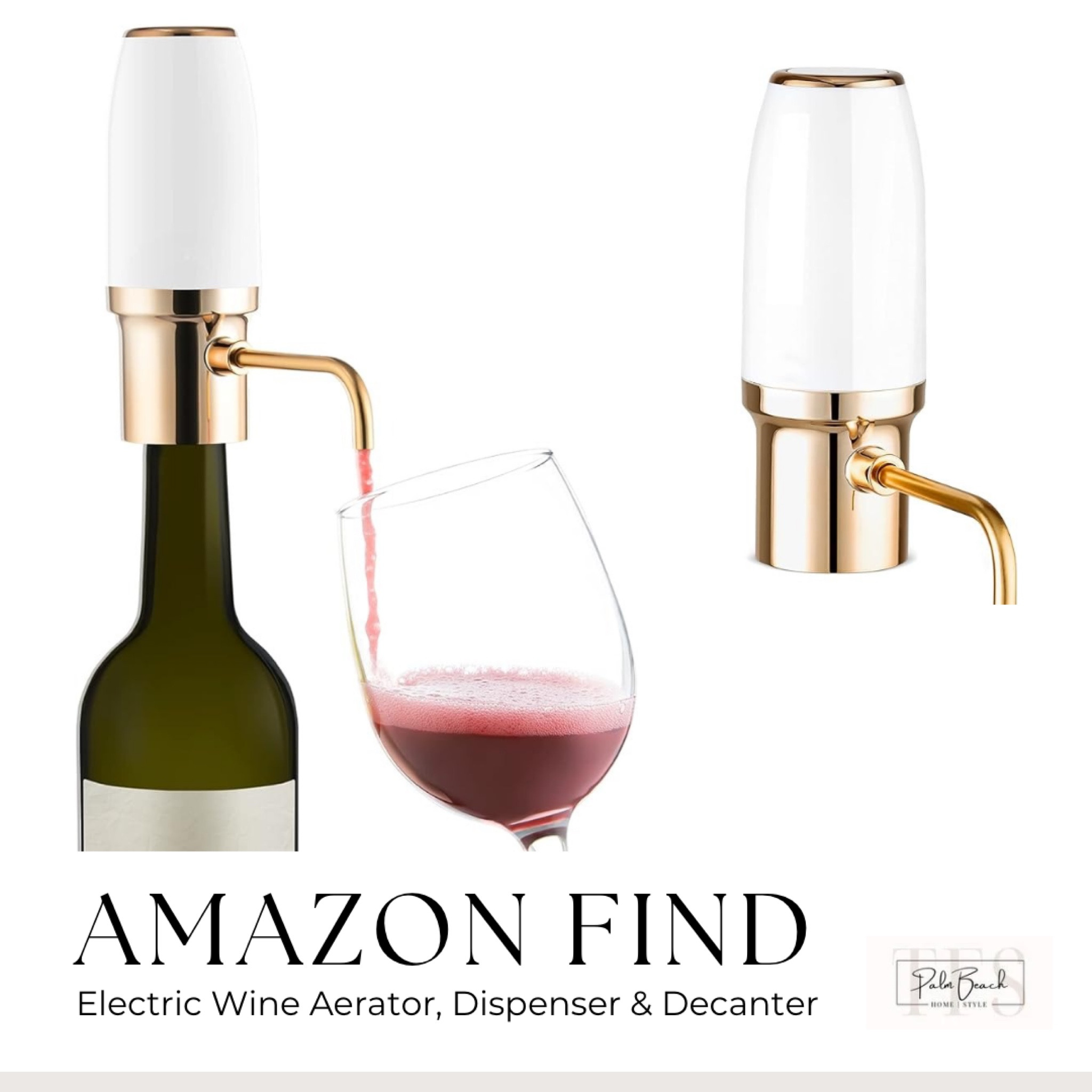 🍷 Indulge in the art of wine with our electric aerator decanter. Experience the exquisite flavors and aromas in every pour. Cheers to sophistication! ✨ #WineElegance #Cheers"

#LTKHome #LTKFindsUnder100 #LTKWedding