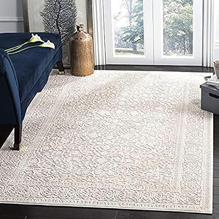 SAFAVIEH Reflection Collection 6' x 9' Beige/Cream RFT670A Vintage Distressed Area Rug | Amazon (US)