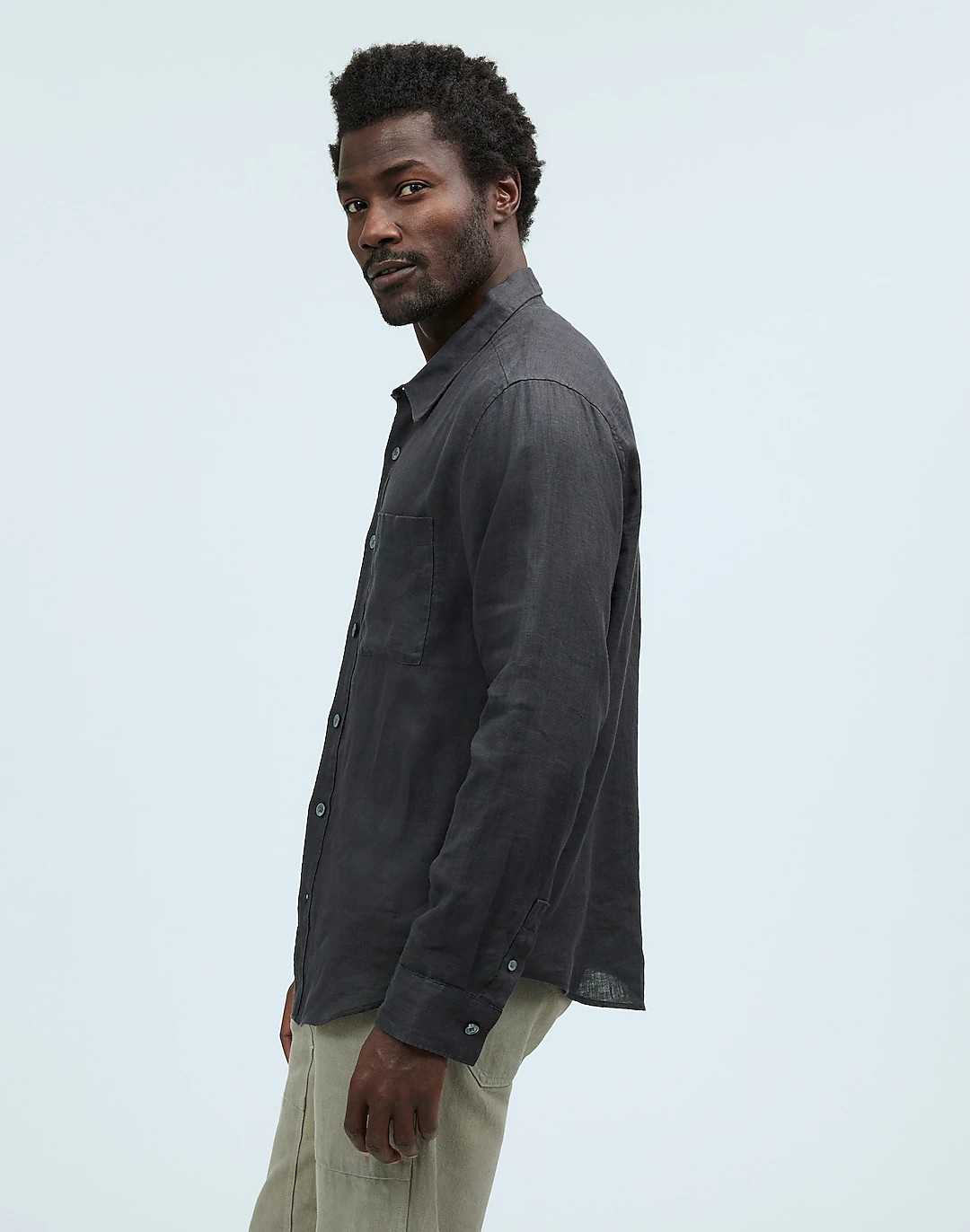 Linen Easy Long-Sleeve Shirt | Madewell