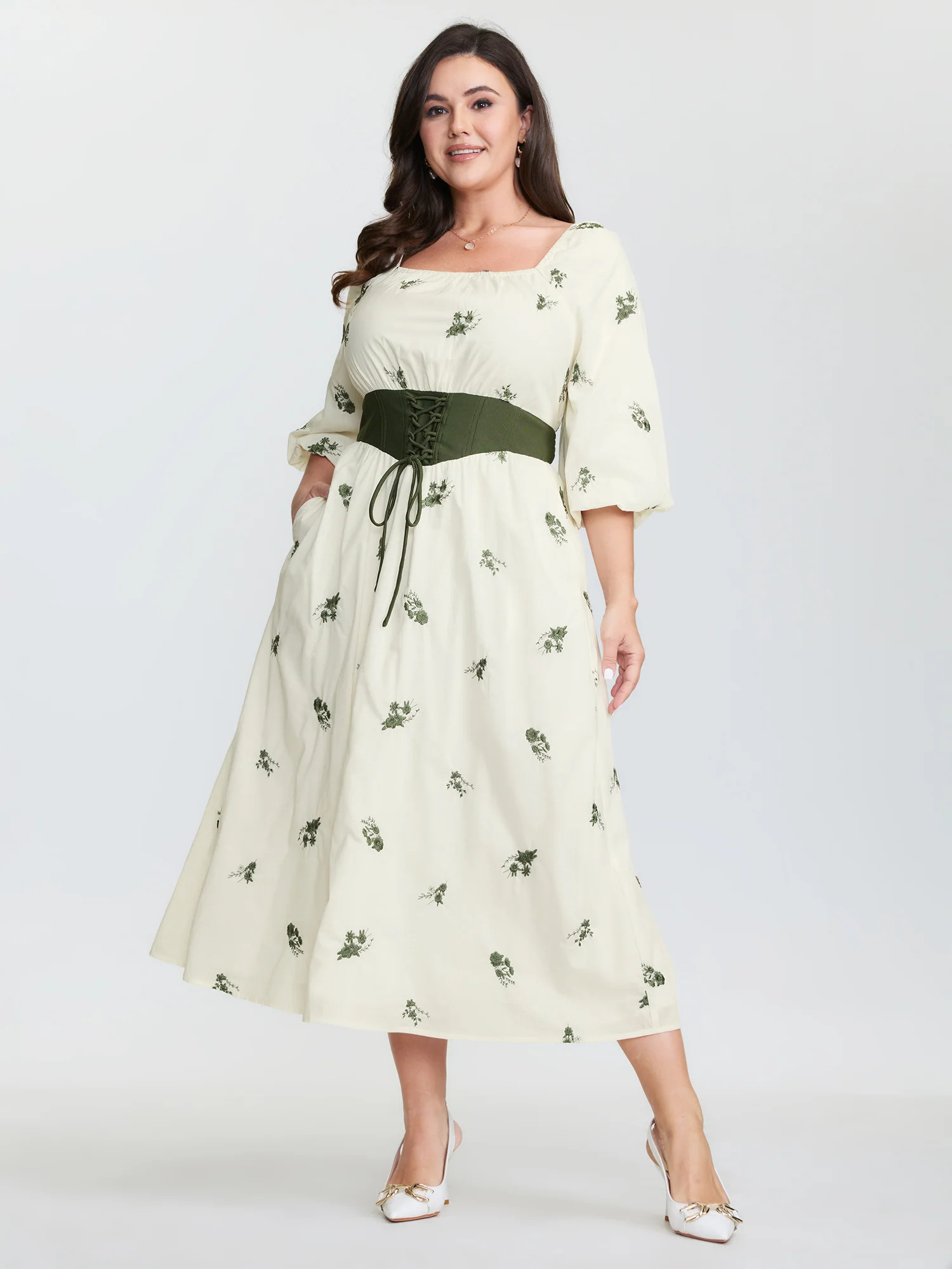 2-in-1 Embroidered Tulle Maxi Dress | Bloomchic