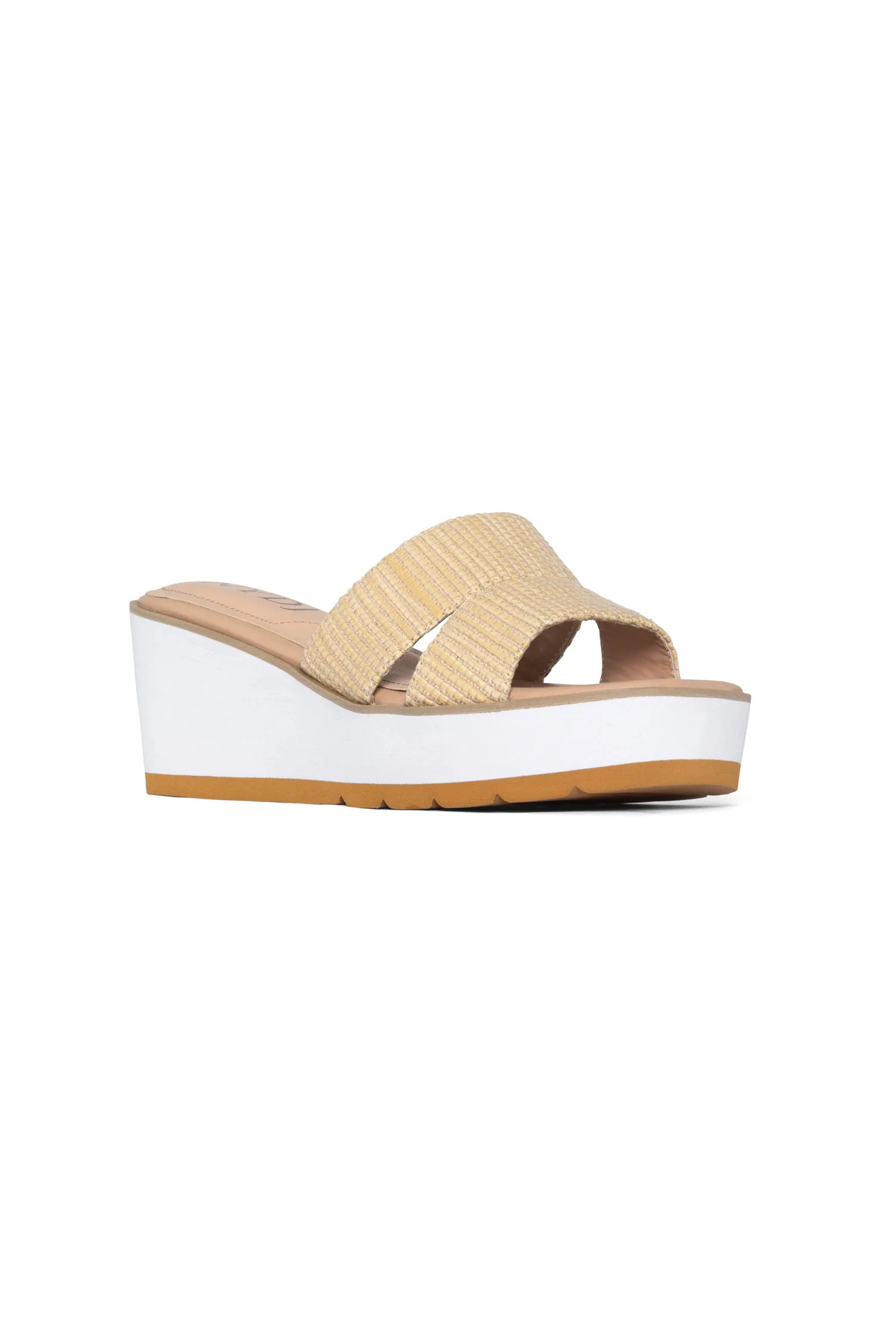 Raizy Wedge Sandals - Ecru | NYDJ