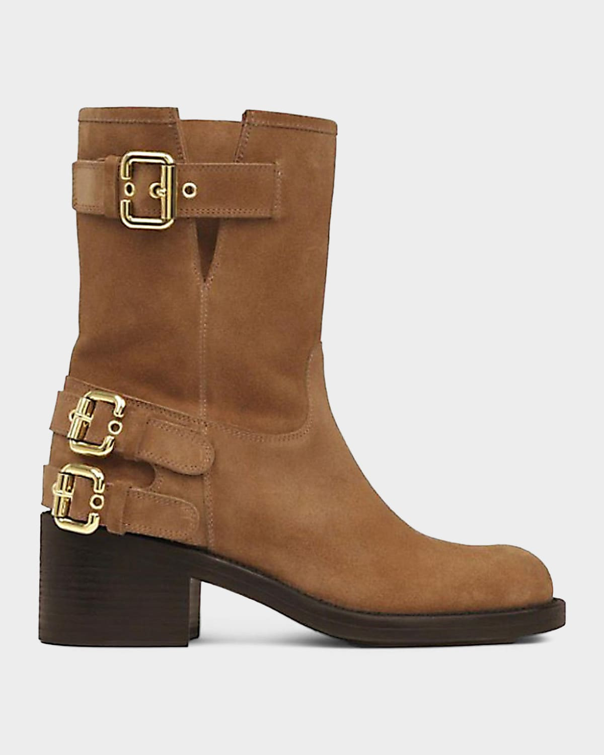 Dakota Suede Moto Ankle Boots | Neiman Marcus
