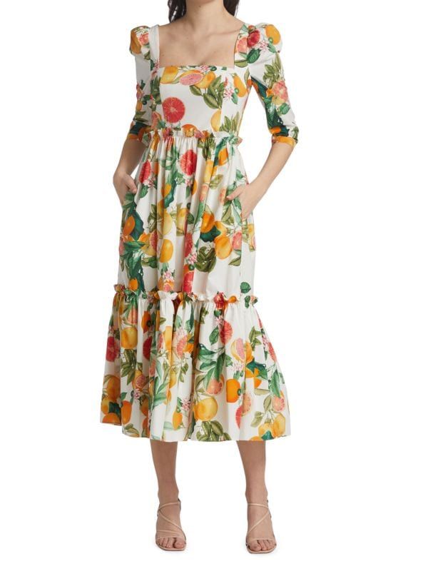 Blue Hill Floral Print Dress | Saks Fifth Avenue OFF 5TH