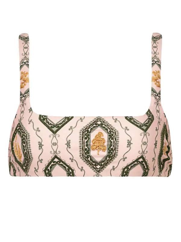 Havana Calado graphic-print bikini top | Farfetch Global