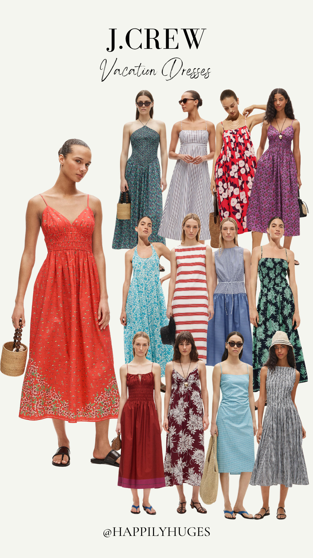 Pack these dreamy vacation dresses from J.Crew for your next trip. 

 #LTKgrwm #LTKootd #LTKTravel