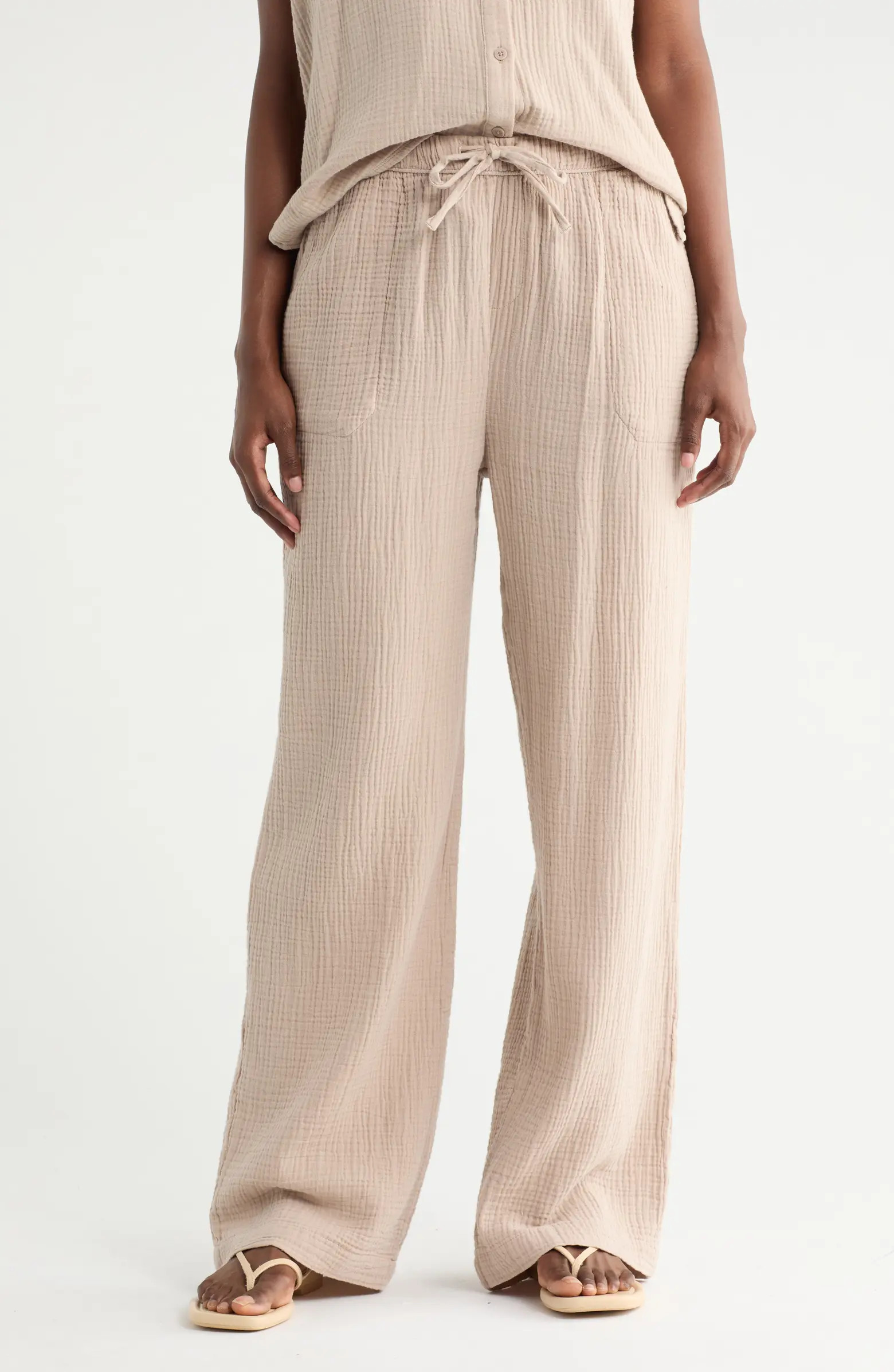 Splendid Cotton Gauze Pull-On Pants | Nordstromrack | Nordstrom Rack