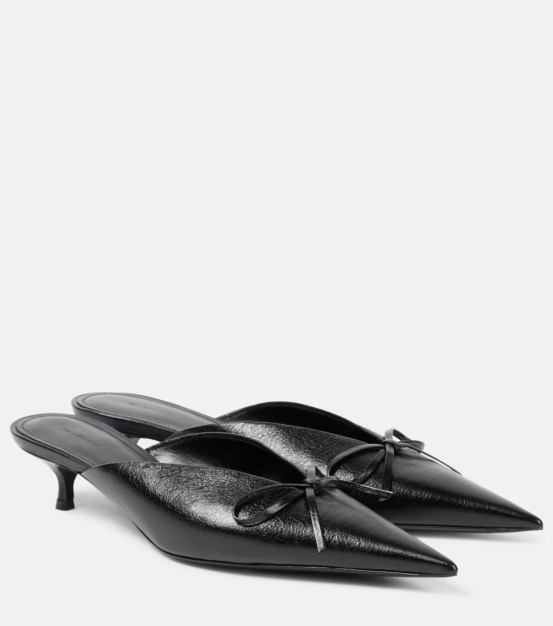 Knife Bow leather mules | Mytheresa (UK)