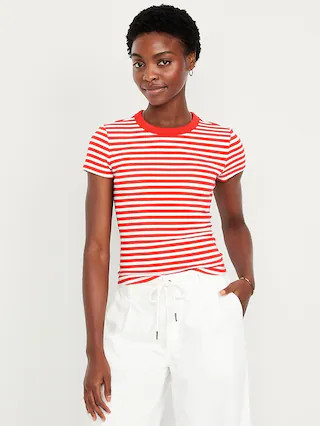 Snug Striped T-Shirt | Old Navy (US)