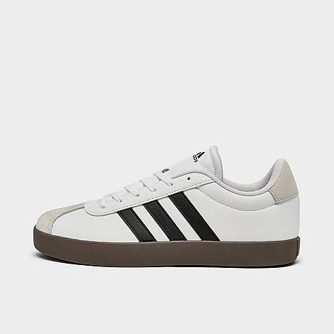 adidas Big Kids VL Court 3.0 Skateboarding Casual Shoes in White/Black/Grey Size: 5.0 | JD Sports (US)