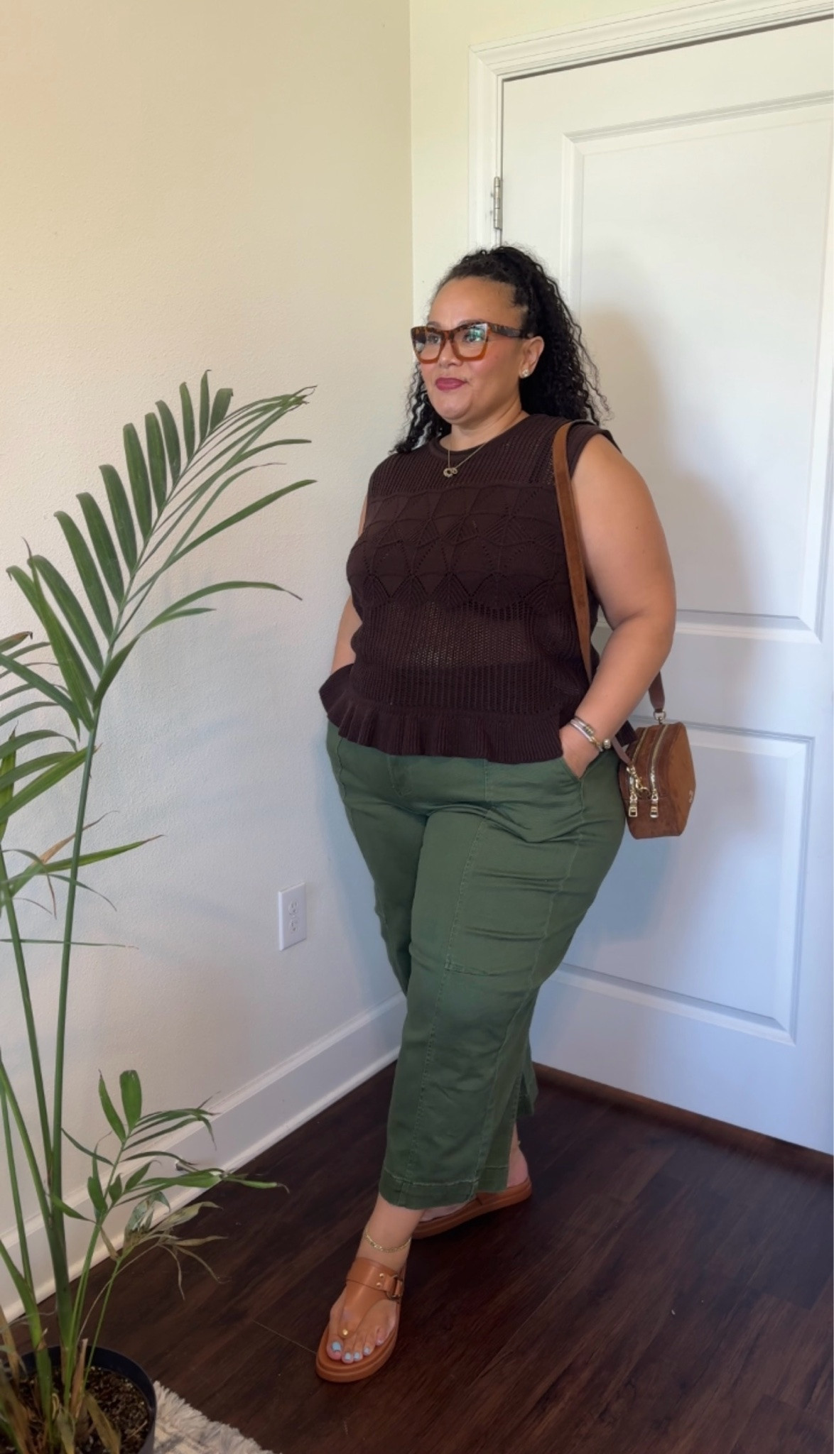 Easy fall outfit  from @Walmart🤎 Love the mix of the brown knit top and olive green pants.

#FallOutfit #FallStyle #EverydayStyle #PlusSizeFashion 

 #LTKootd #LTKU #LTKPlusSize