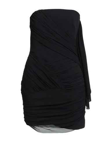 David Koma Woman Short dress Black Size 4 Acetate, Viscose, Elastane | YOOX (US)