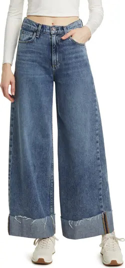 Sofie Cuffed High Waist Wide Leg Jeans | Nordstrom Rack