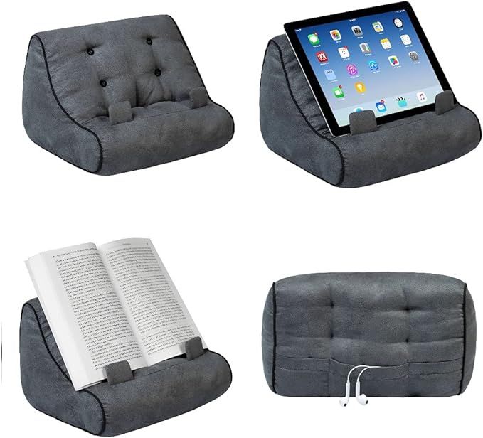 Book Couch iPad Stand, Tablet Stand and Book Holder, Reading Pillow Cushion in Bed at Home Travel... | Amazon (US)