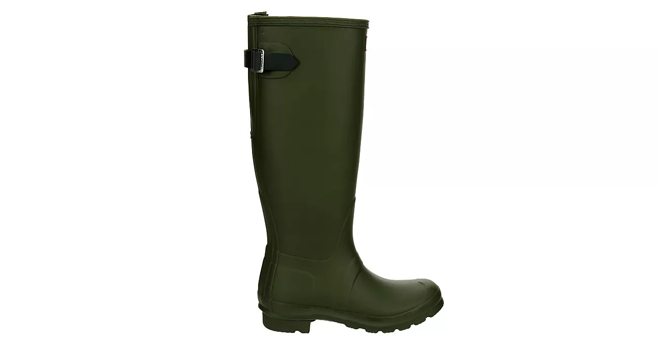 Hunter Boots Llc Womens Original Back Adj Rain Boot - Olive | Rack Room Shoes