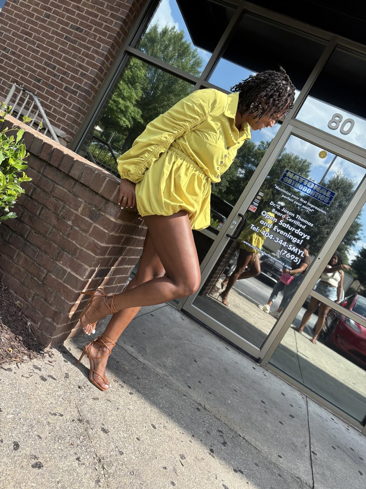 PiePieBuy Women's Lace Up Heeled Sandals Square Flip Flop High Heels Strappy Party Shoes | Amazon (US)