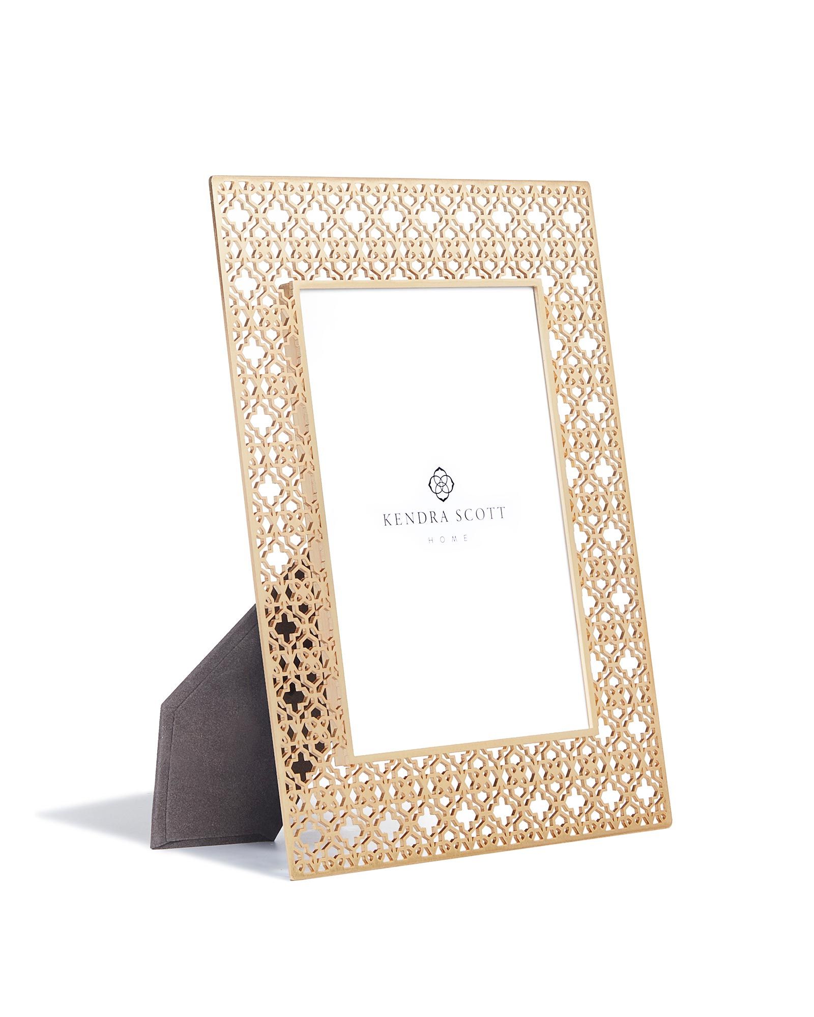 5x7 Filigree Photo Frame in Bright Brass | Kendra Scott