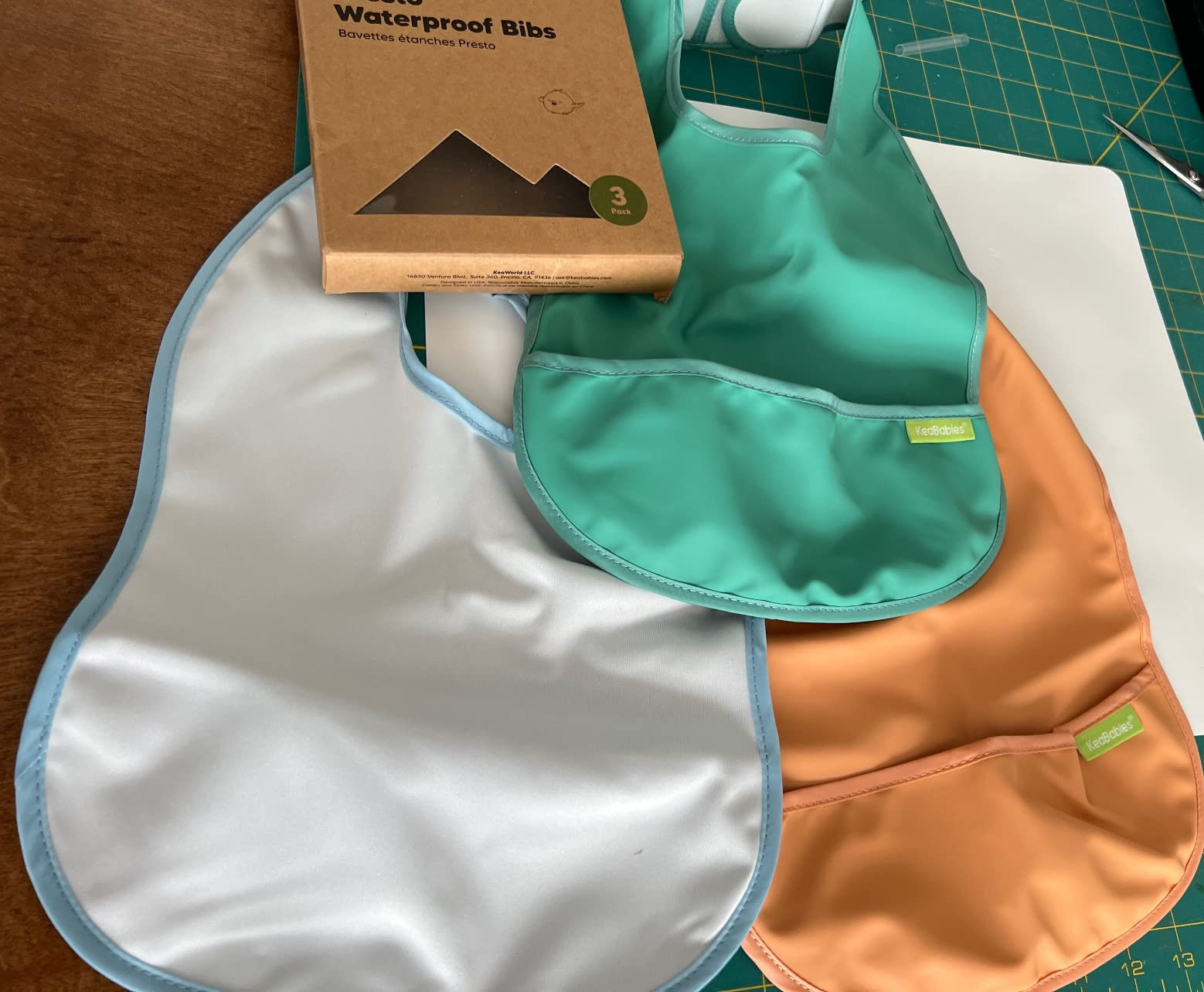 3-Pack Waterproof Baby Bibs for Eating - Lightweight Toddler Feeding Bibs with Large Food Catcher... | Amazon (US)