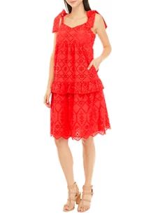 Women's Tie Strap Midi Dress | Belk