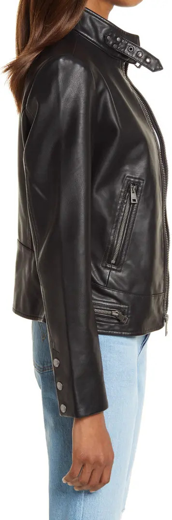 Women's Faux Leather Racer Jacket | Nordstrom