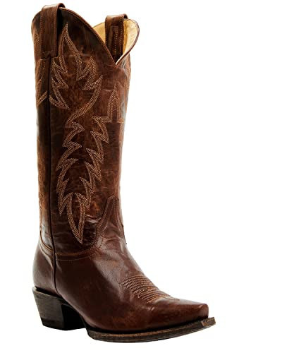 Idyllwind Women's Wheeler Western Boot Snip Toe - BIWFA22P3 8 1/2 M US Brown | Amazon (US)