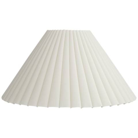Springcrest Falco Antique White Pleat Lamp Shade 6.75x20.75x12.5 (Spider) | Lamps Plus