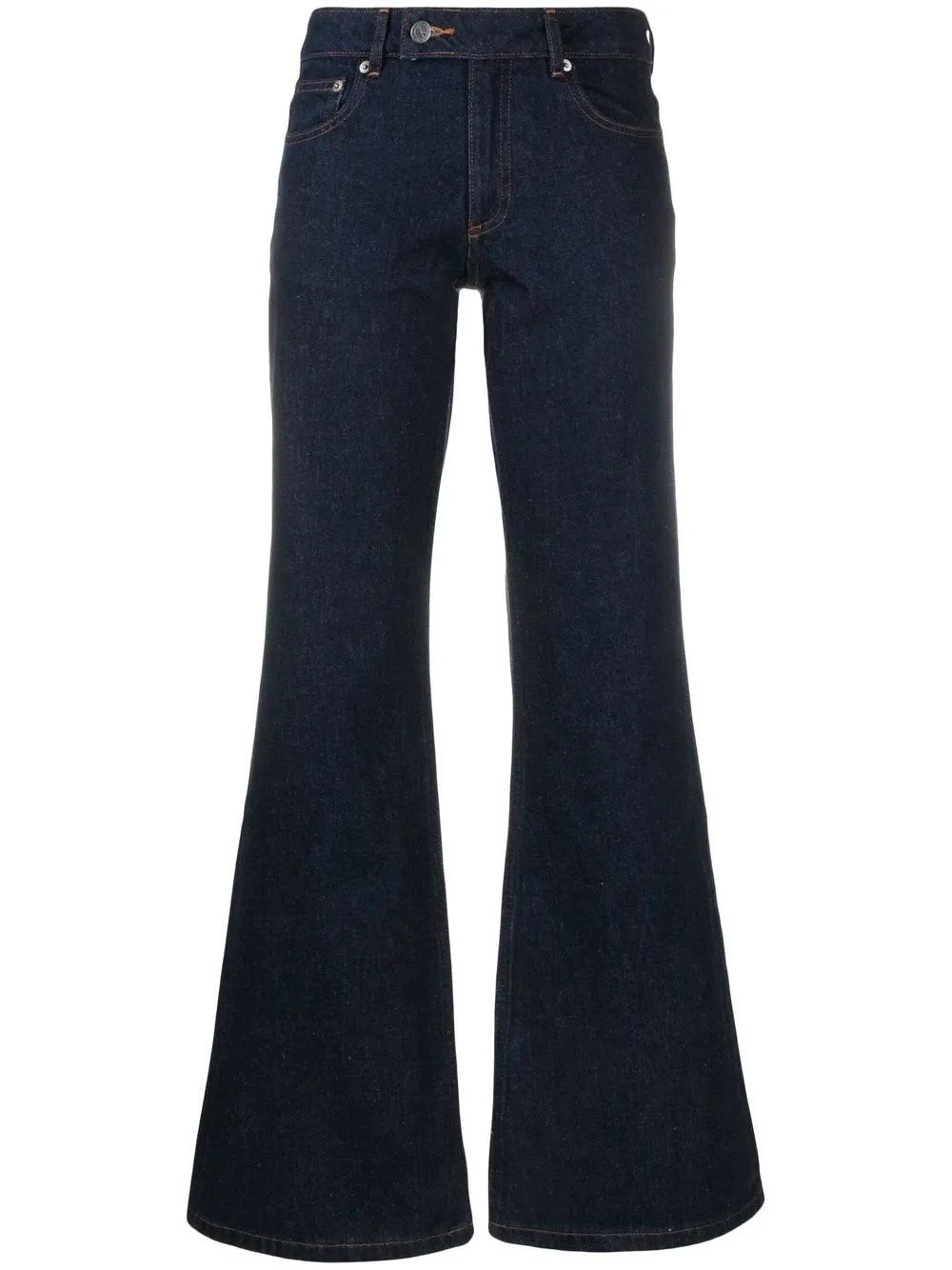 A.P.C. mid-rise Flared Jeans - Farfetch | Farfetch Global