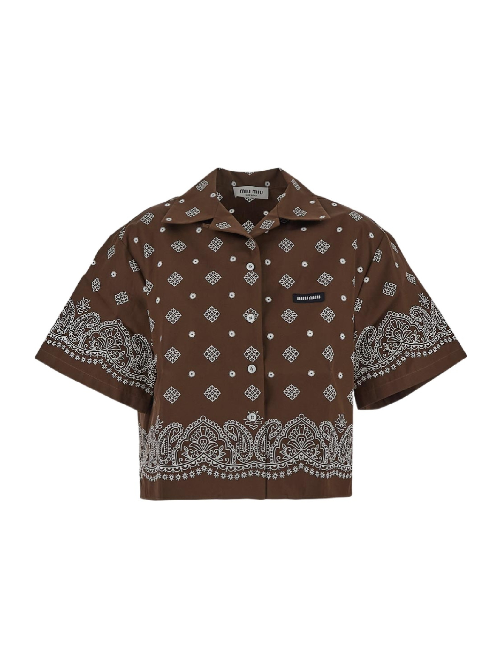 bandana-print shirt | Senser US