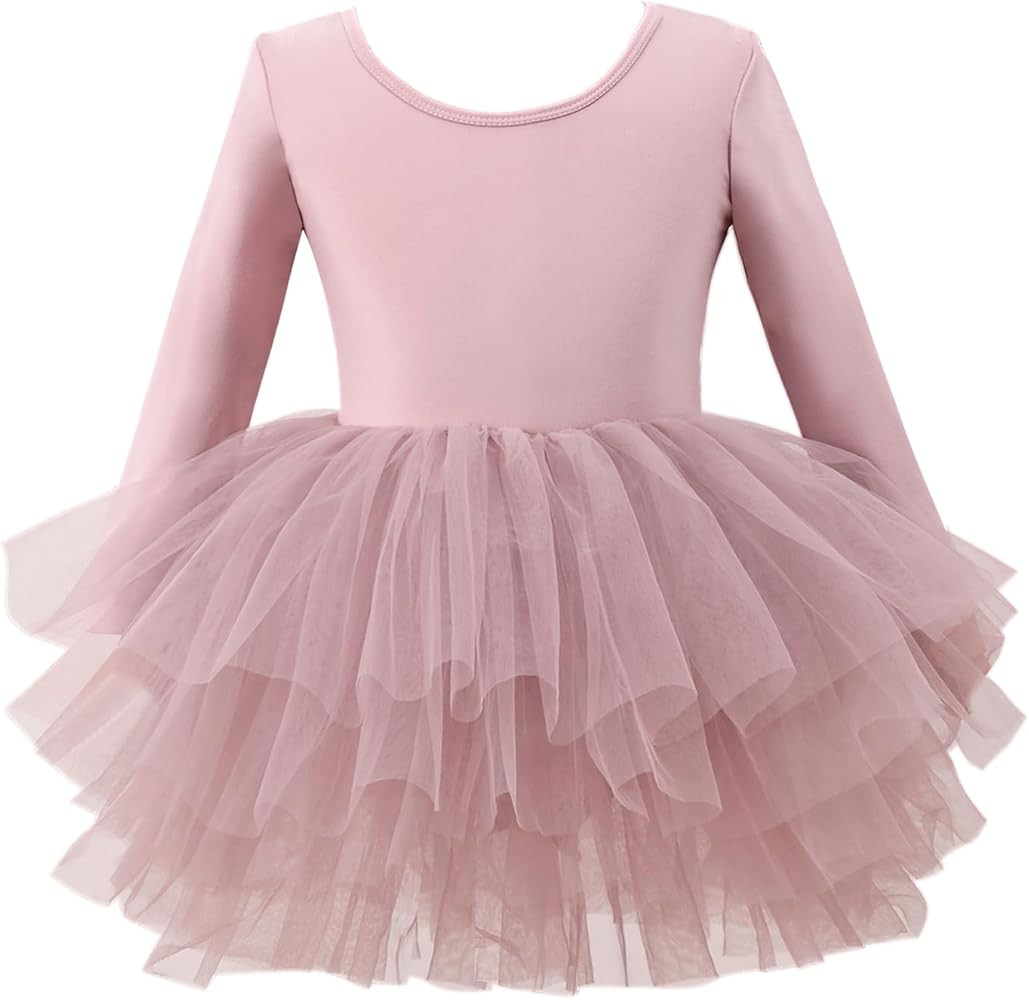 Tutu.kk Girls' Camisole Dance Tutu Leotard with Fluffy 4-Layers Ballet Dress for Ballerina (12 Mo... | Amazon (US)