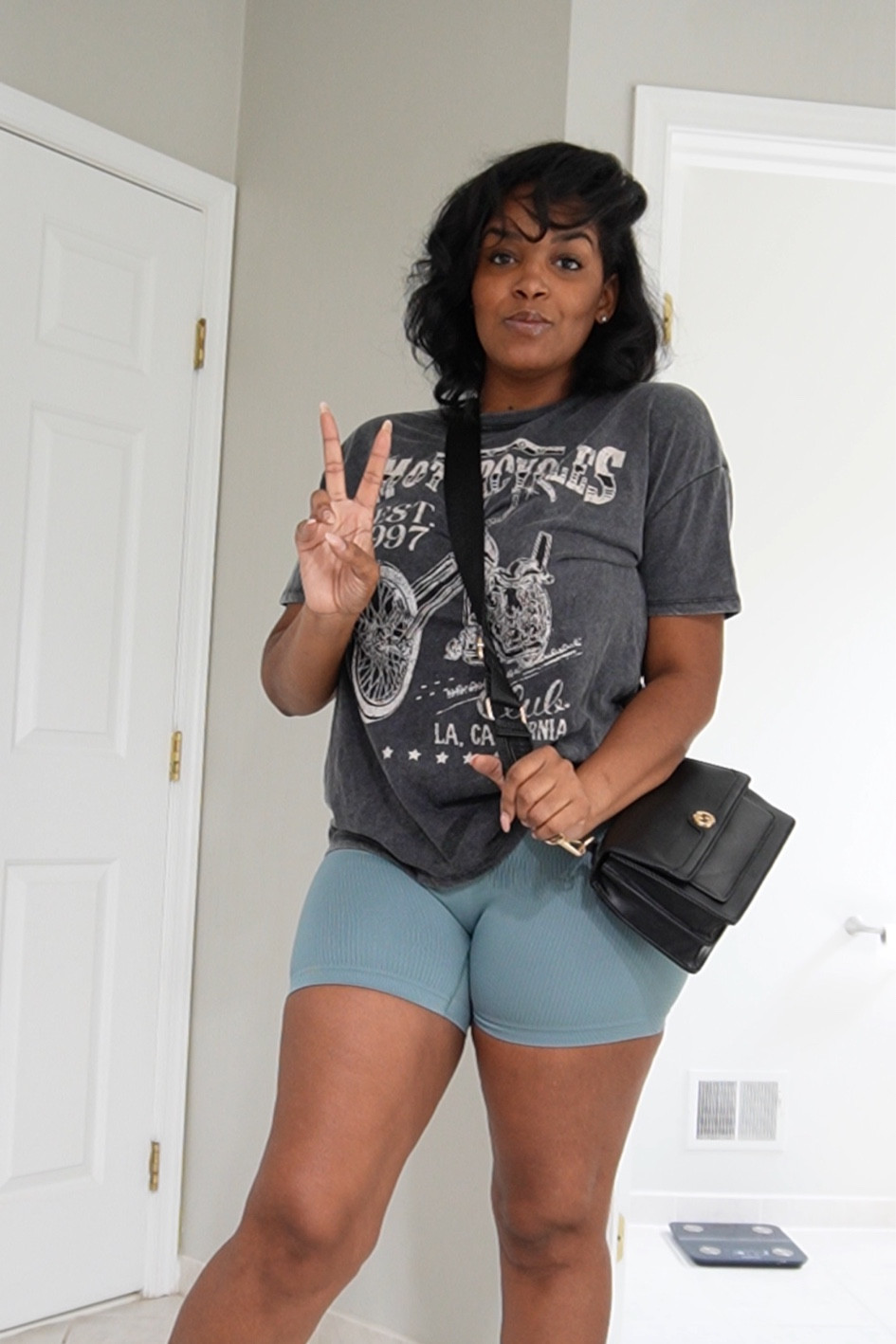 Comfy Outfit to run errands. The shorts are ribbed and thick. Tee is softt

#LTKStyleTip #LTKMidsize #LTKFindsUnder50