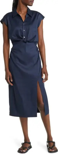 Twist Sleeveless Shirtdress | Nordstrom