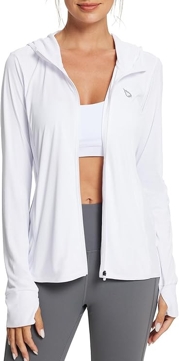 baleaf Women's Sun Protection Jacket Hoodie Clothing Lightweight Long Sleeve Sun Cover Up Shirt | Amazon (US)